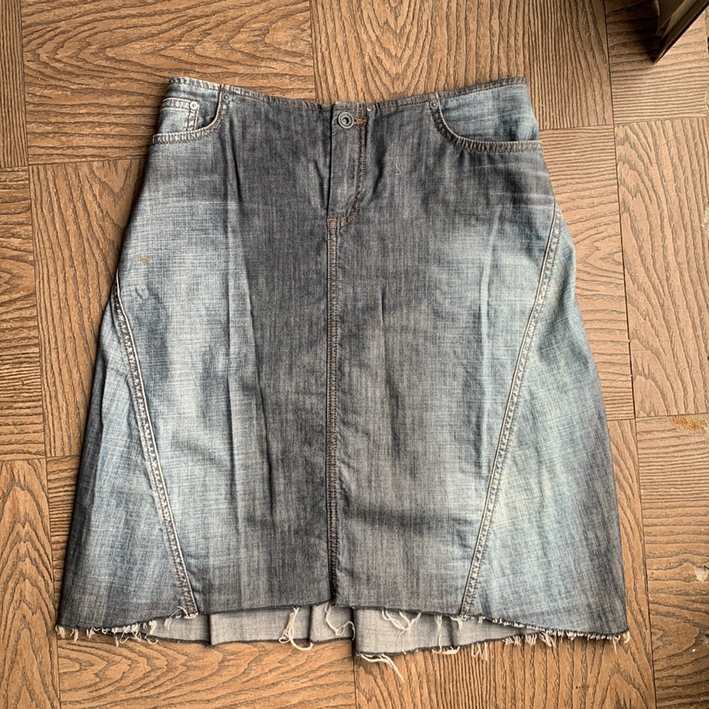 Vintage Mavi Denim Skirt Pleated